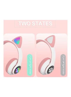ACLIX Over Ear Music Headset Glowing Cat Ear BT 5.0 Pink  - Image 3