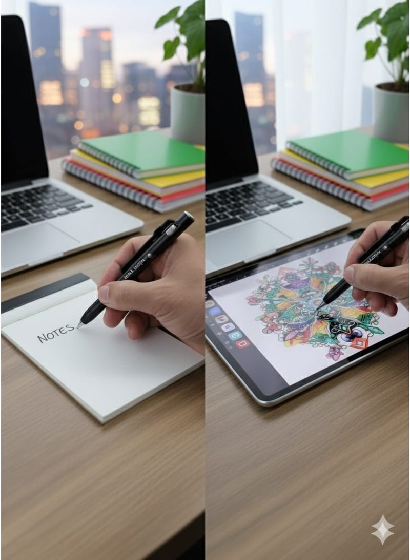 ريديكس قلم متعدد الوظائف - حامل موبايل - ضوء فلاش - كتابة على الورق - كتابة على الهاتف - Image 4