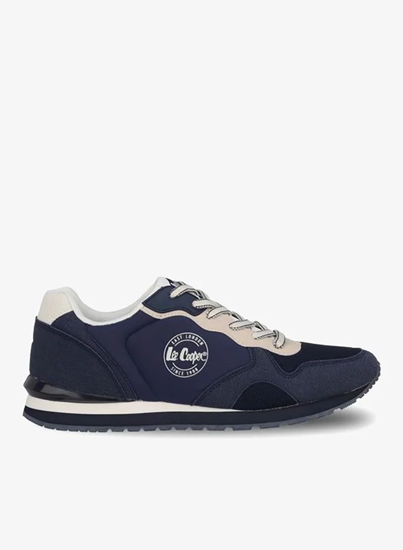 Lee Cooper Men Logo Print Lace-Up Sneakers