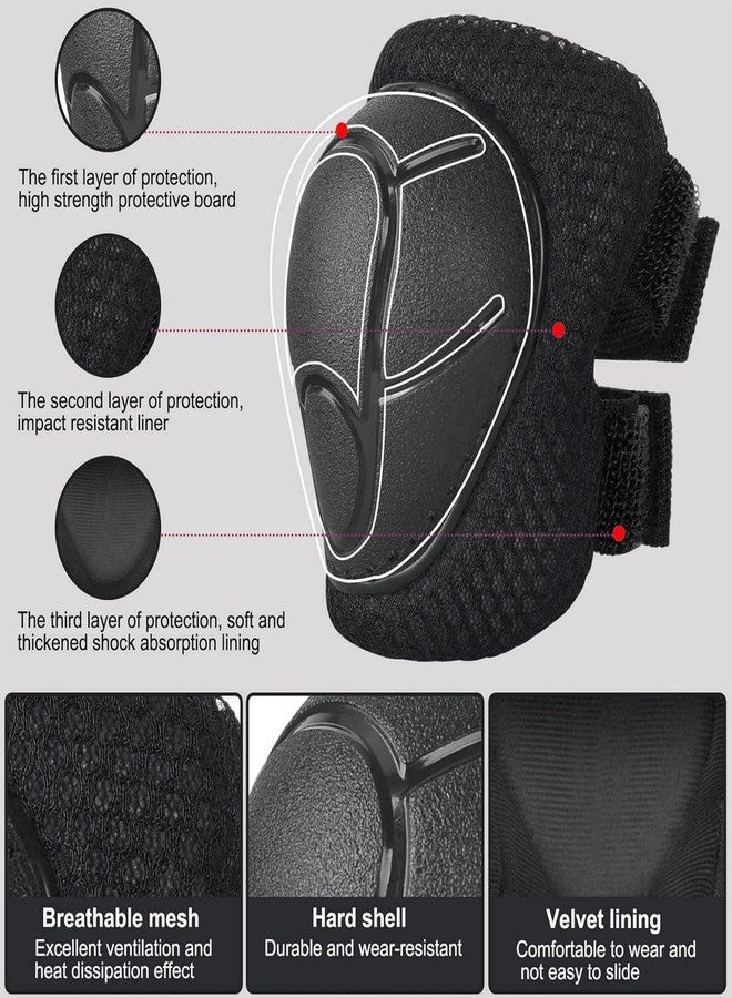 Banzk Kids/Youth Knee Pad Elbow Pads Guards Protective Gear Set for Children 3-14 Years Skateboard Roller Skating Skiing Rollerblading Cycling BMX Biking Running Scooter - Image 2
