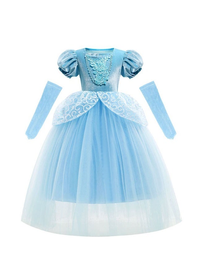 NIBEMINENT Cinderella princess dress, Cinderella Ball dress, girls' sequined tulle dress - Image 1