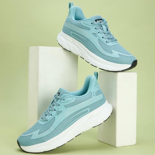AVANT Men's Maxim Running and Training Shoes-Superior Traction,Anti Skid, Lightweight, Multi Directional Flexibility, Enhanced Cushioning, Sports Footwear (AVMSH130CL01UK10_L.Blue) - Image 2