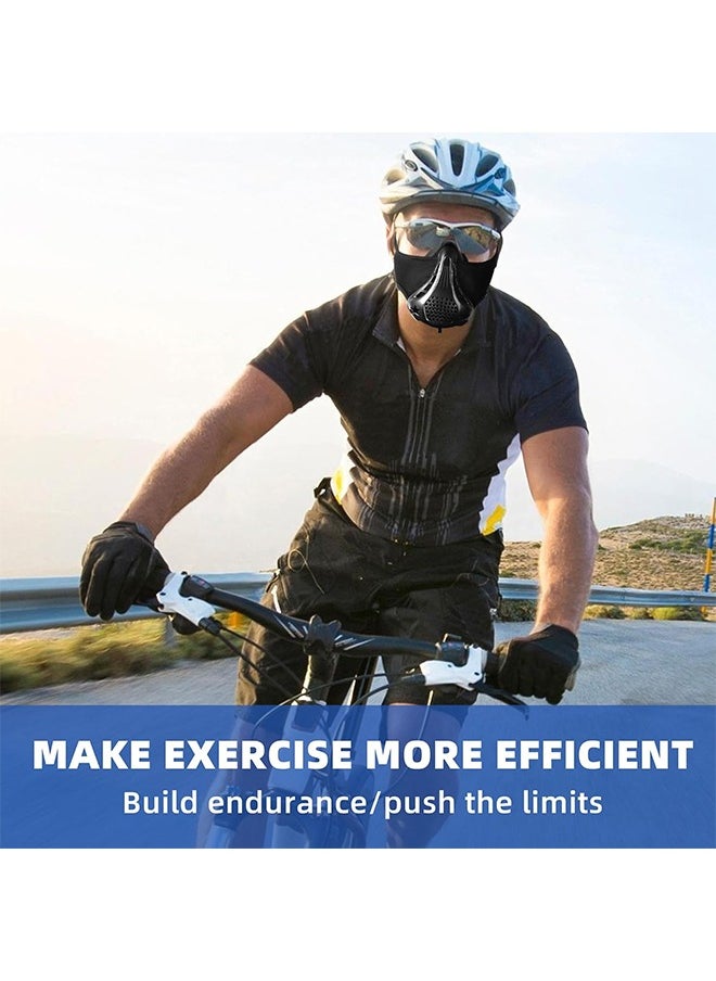 ماركة غير محددة Training Mask, Gym Workout Mask with Adjustable System, High Altitude Mask for Running, Cardio, Cycling, Gym  - Image 5
