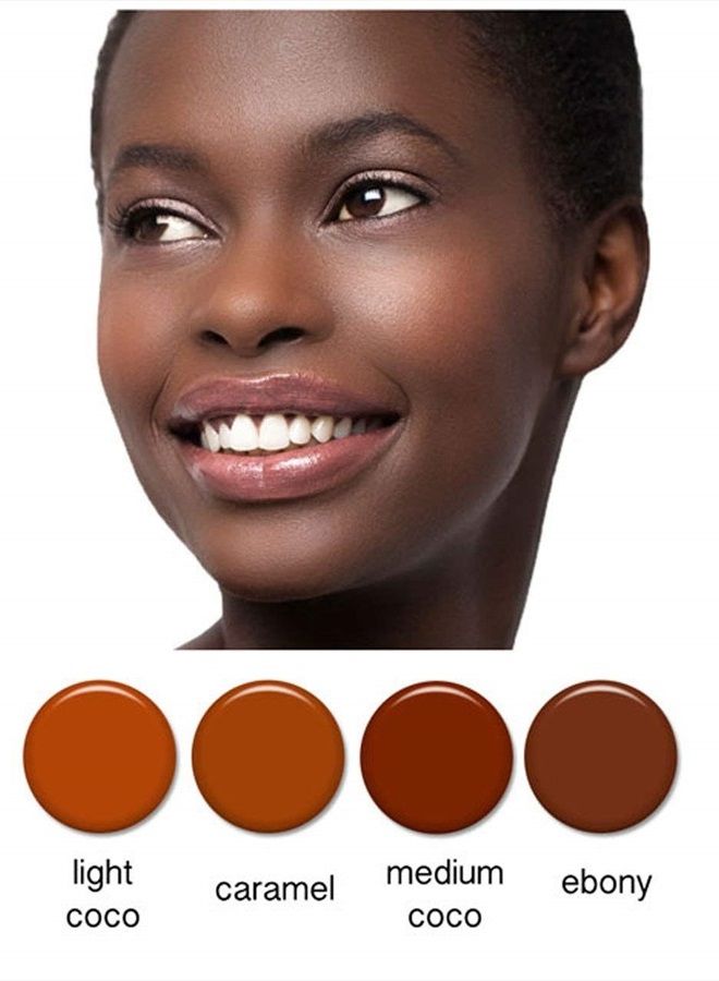 Art of Air 4pc DARK Complexion Professional Airbrush Cosmetic Makeup Set 1/2 oz bottles - Image 2