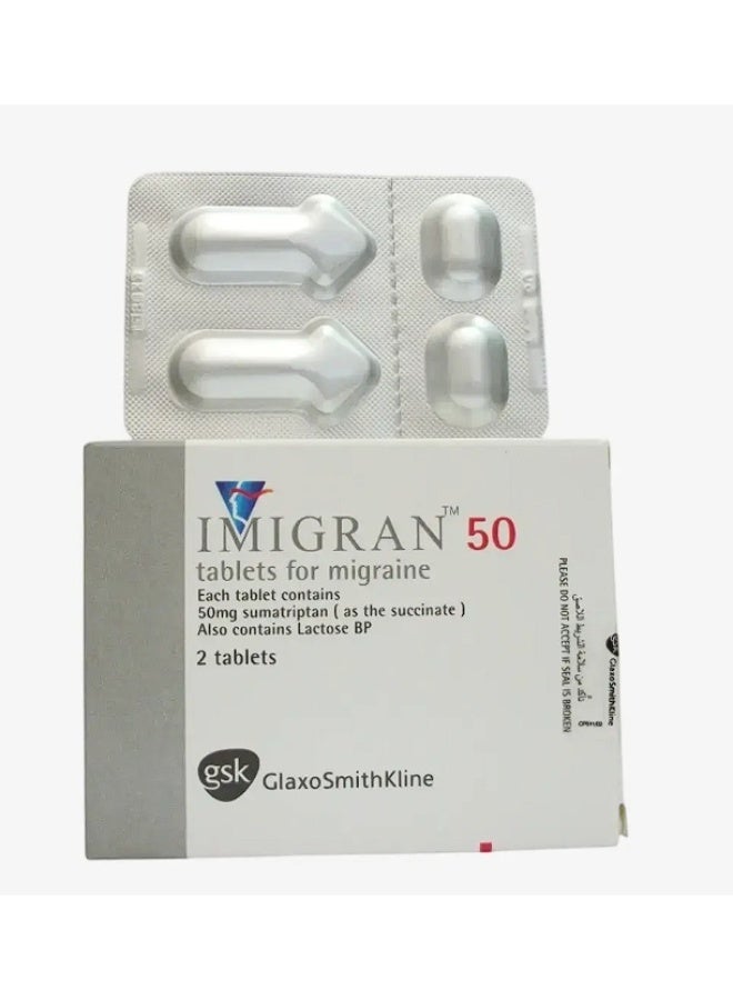 IMIGRAN 50MG TAB 2S