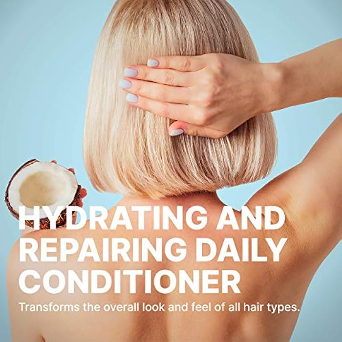 Pure Blends Coco-Colada Conditioner Daily Use Moisturizing Conditioner Neutral-No Color Conditioner For In Between Color Depositing Washes Balances Color & Repairs Dry, Damaged Hair 8.5 Oz. - Image 4