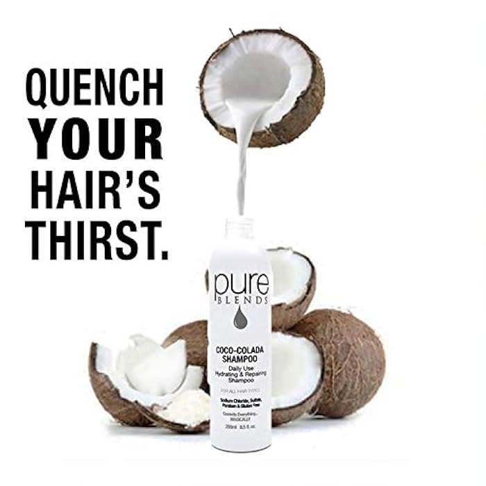 Pure Blends Coco-Colada Conditioner Daily Use Moisturizing Conditioner Neutral-No Color Conditioner For In Between Color Depositing Washes Balances Color & Repairs Dry, Damaged Hair 8.5 Oz. - Image 5