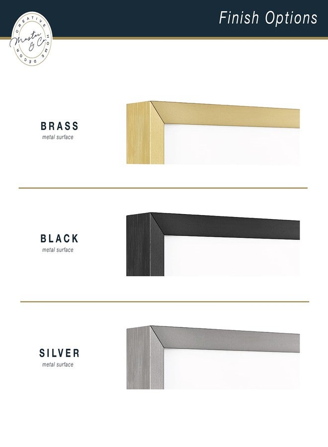 MCS Master & Co. Foundry Metal 14x18 Matted Picture Frame with 8x10 Photo Display, Black Vertical & Horizontal Wall Hanging Frame for Photos & Artwork (1-Pack) - Image 5