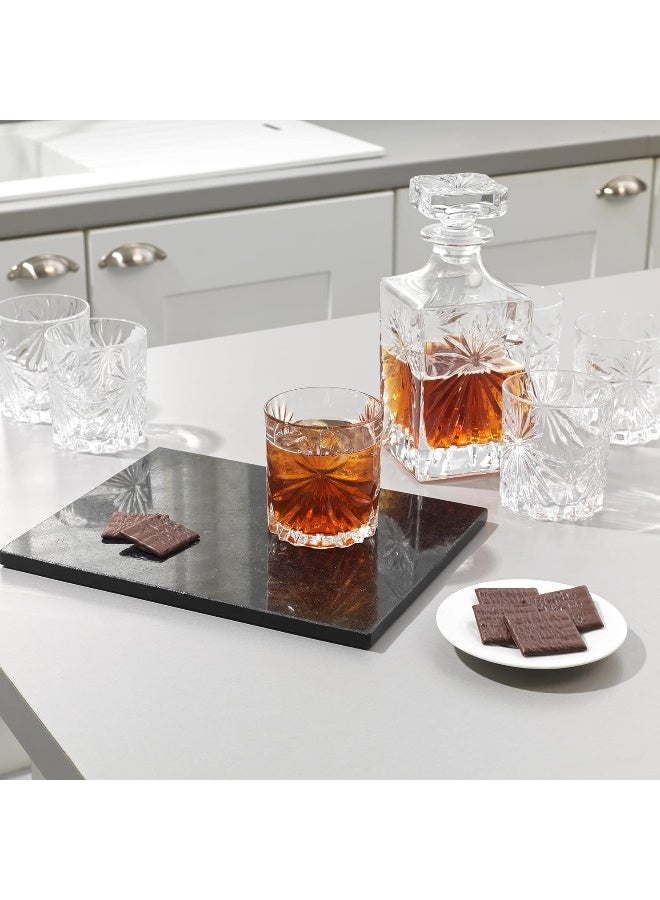 RCR Oasis Crystal Short Whisky Water Tumblers Glasses, 11oz, Set of 6