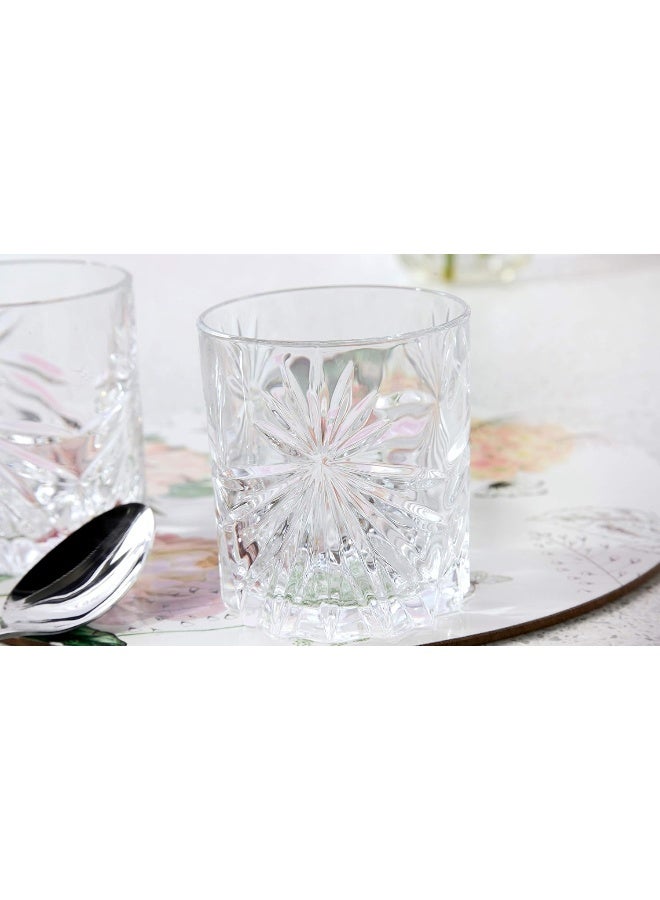RCR Oasis Crystal Short Whisky Water Tumblers Glasses, 11oz, Set of 6