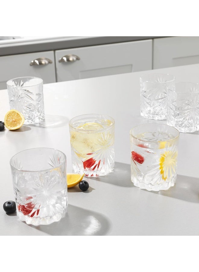RCR Oasis Crystal Short Whisky Water Tumblers Glasses, 11oz, Set of 6