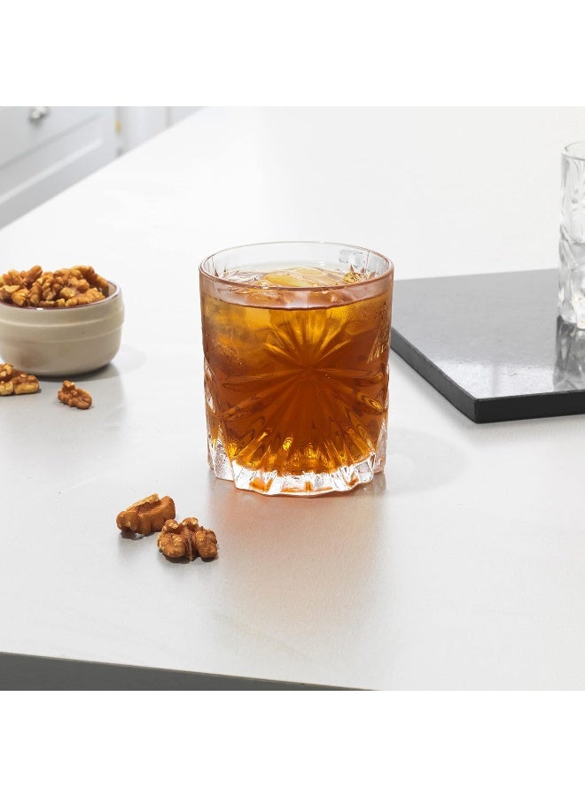 RCR Oasis Crystal Short Whisky Water Tumblers Glasses, 11oz, Set of 6