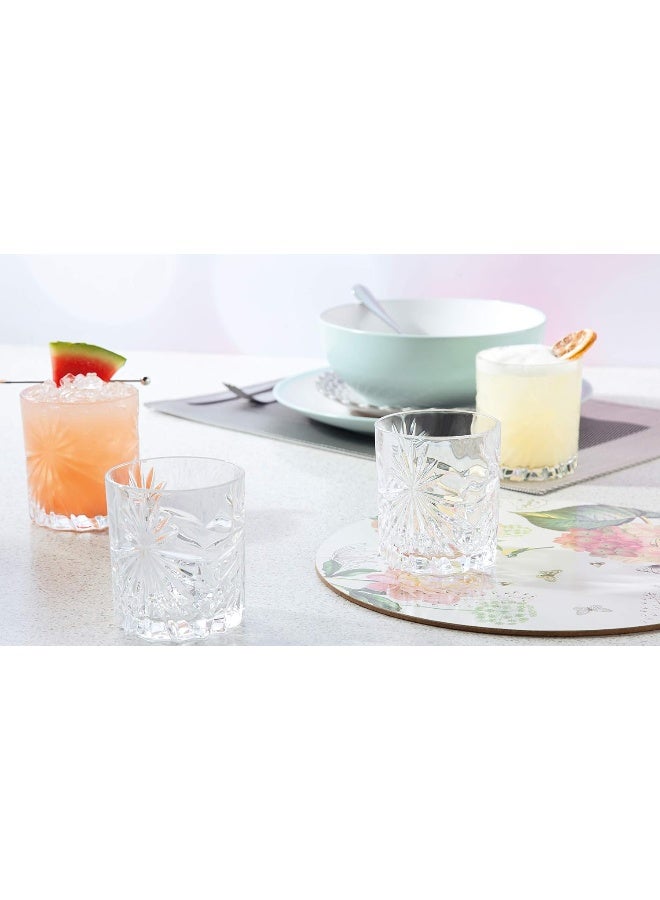 RCR Oasis Crystal Short Whisky Water Tumblers Glasses, 11oz, Set of 6