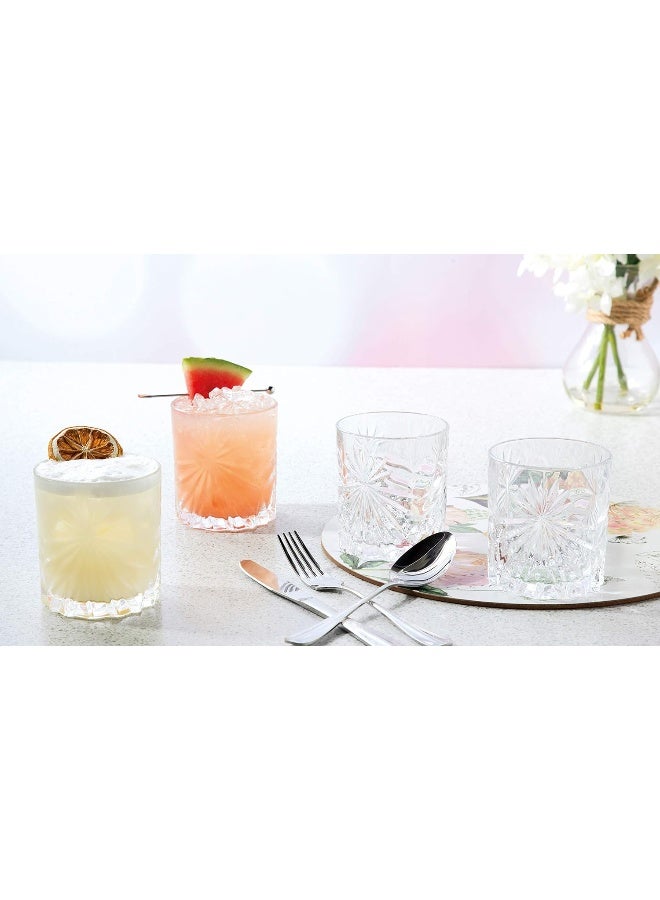 RCR Oasis Crystal Short Whisky Water Tumblers Glasses, 11oz, Set of 6