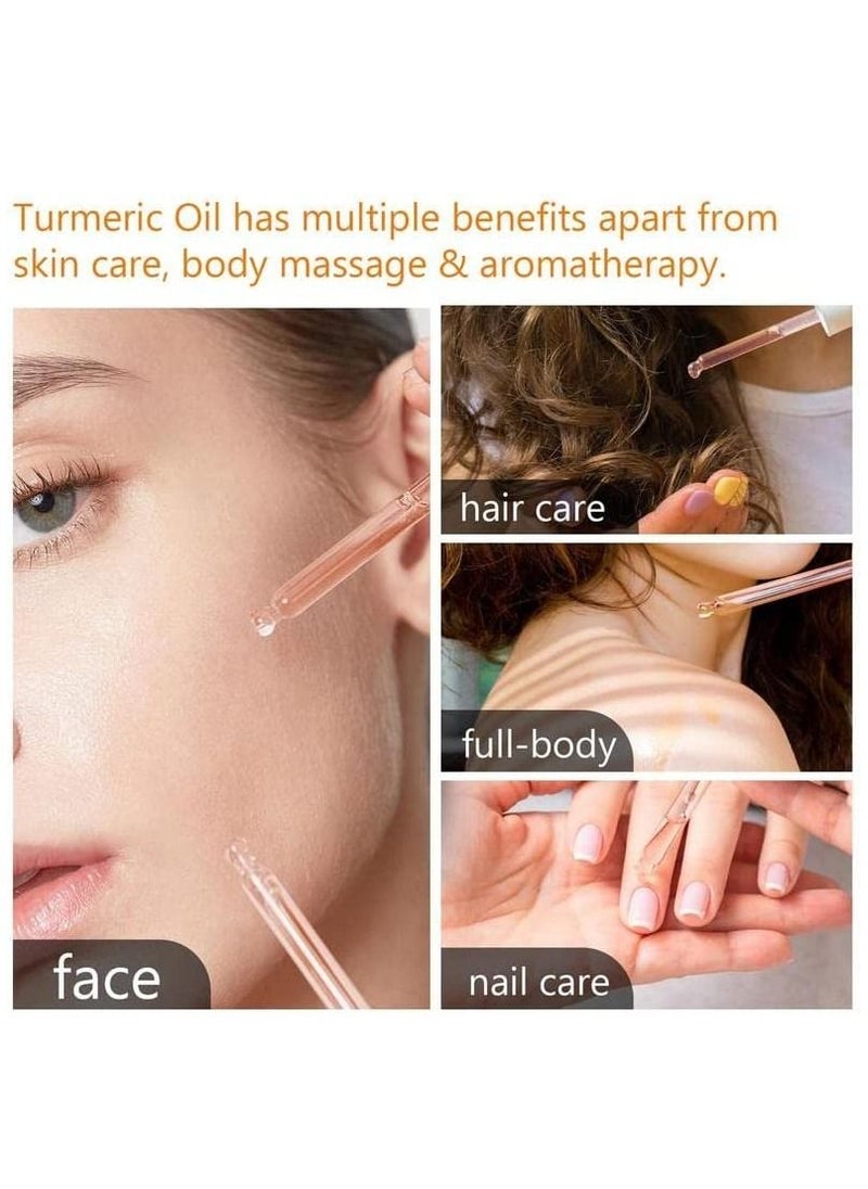 Sefudun - Turmeric Dark Spot Corrector Serum Anti Aging Face Repair Serum Natural Turmeric Bright Skin Dark Spot Skin Care Moisturizing Repair Serum Turmeric Oil for Face for Men & Women 30ml - Image 1