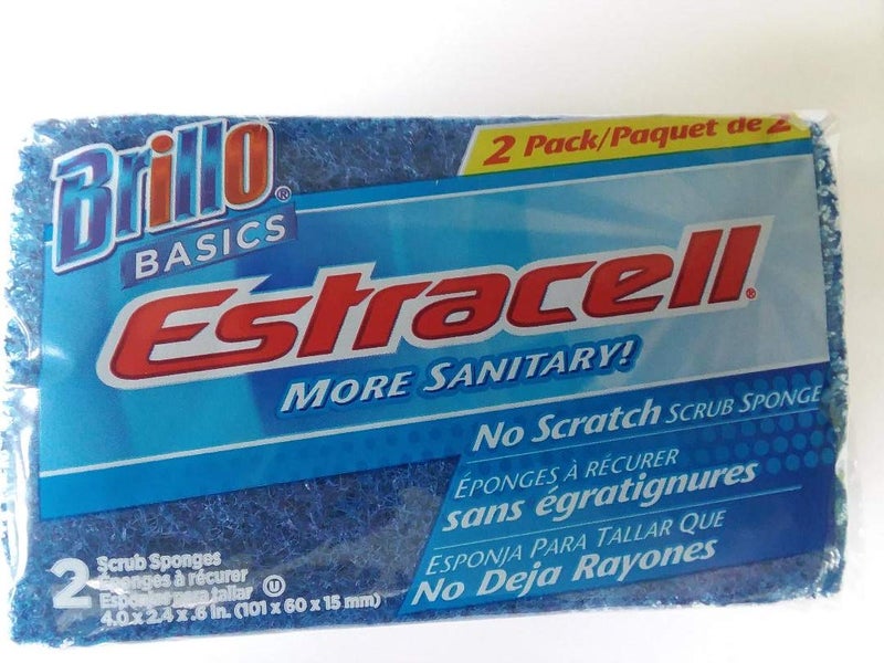 Brillo, Basics Estracell No Scratch Scrub Sponges, 2 Count - Image 3