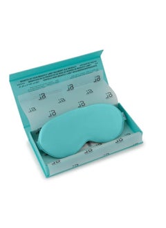 BRIGHTLY LABS Pure Mulberry Silk Contour Eye Mask, Ultimate Sleeping Aid For Full Night'S Sleep, Super Soft Comfortable Sleep Mask, Elastic Strap, 22 Momme, Infused With Silver Ions, Aqua Colour  - Image 5