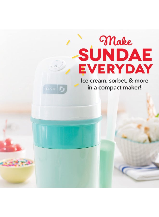 Dash DASH My Pint Electric Ice Cream Maker Machine for Gelato, Sorbet + Frozen Yogurt with Mixing Spoon & Recipe Book (Organic, Sugar Free, Flavored Healthy Snacks + Dessert for Kids & Adults) 0.4qt - Aqua  - Image 2