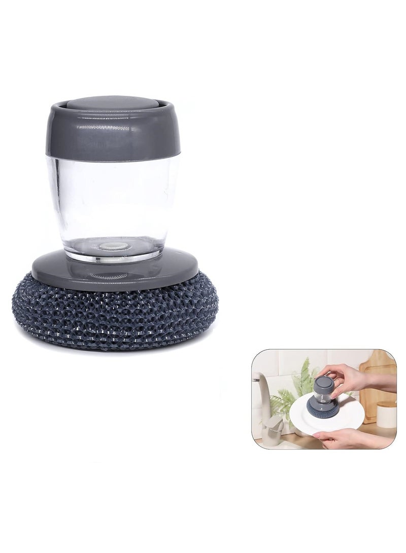 فرشاة صابون يدوية واحدة، فرشاة غسيل أطباق، فرشاة تنظيف بمقبض لتنظيف الأطباق والأواني والمقالي والأحواض. - Image 1