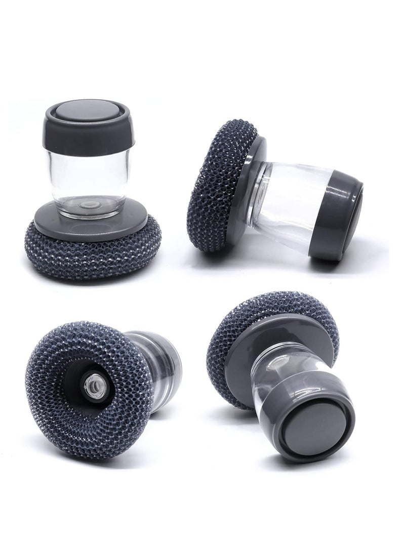 فرشاة صابون يدوية واحدة، فرشاة غسيل أطباق، فرشاة تنظيف بمقبض لتنظيف الأطباق والأواني والمقالي والأحواض. - Image 5