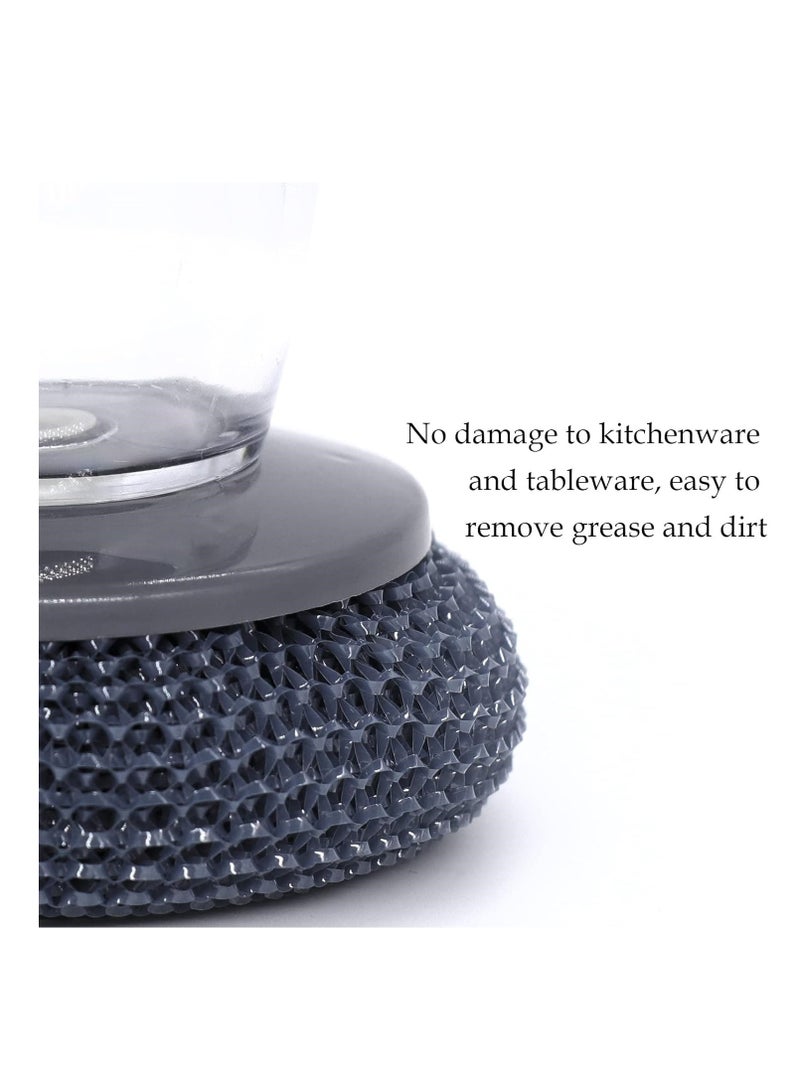 فرشاة صابون يدوية واحدة، فرشاة غسيل أطباق، فرشاة تنظيف بمقبض لتنظيف الأطباق والأواني والمقالي والأحواض. - Image 4