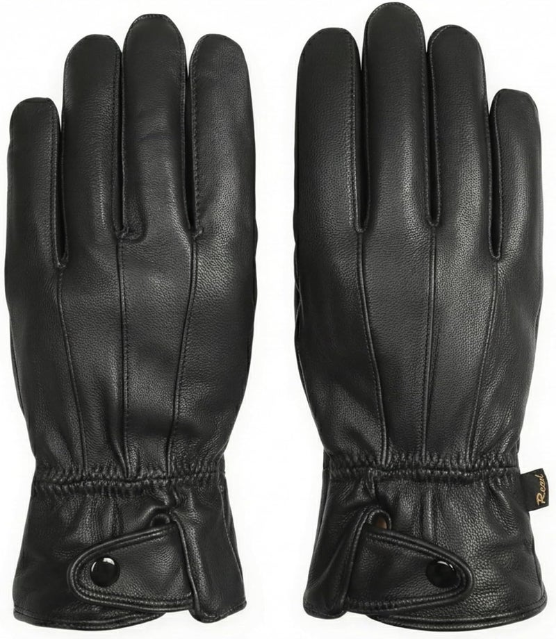 Reed Men's Genuine Leather Warm Lined Driving Gloves - Touchscreen Compatible - Image 1
