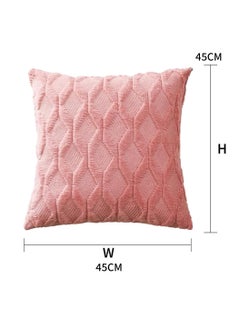 2 PCS Square Luxury Style Cushion Case Soft Plush Short Wool Velvet Decorative Throw Pillow Covers (45*45CM, Coral Red) - pzsku/Z5CAE793FFC98FE972FE3Z/45/_/1702467131/dcd91fca-1db0-45fc-a1db-682a30063fa3