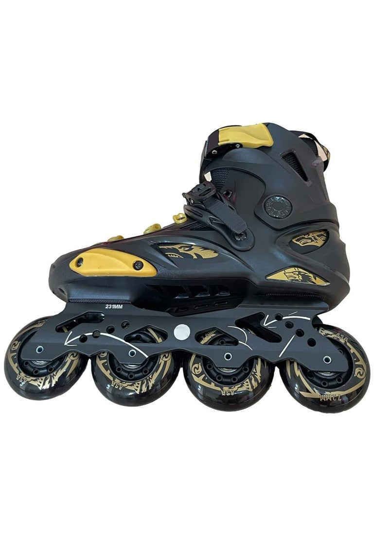 LIMOS - Skating Shoes Professional Single Row Roller Blades Speed Skate Shoes - Image 1