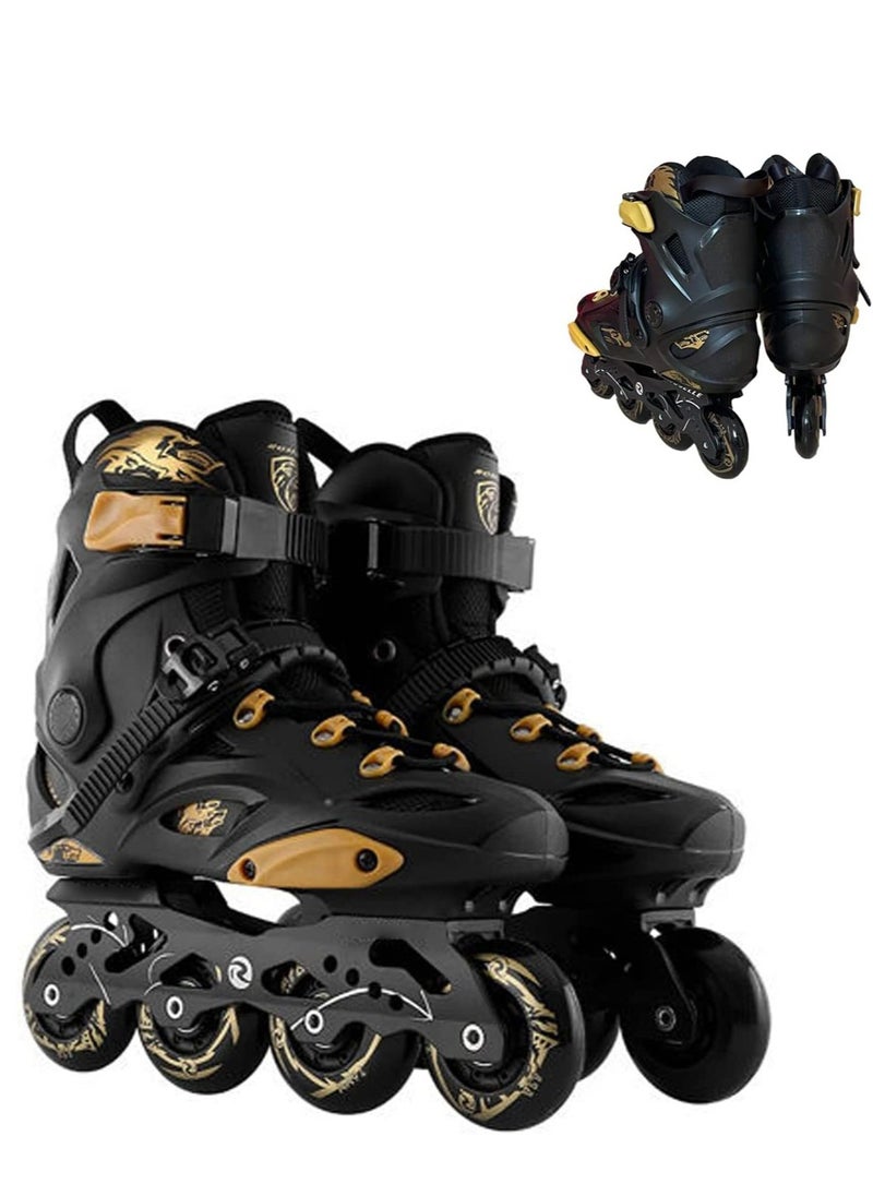 LIMOS - Skating Shoes Professional Single Row Roller Blades Speed Skate Shoes - Image 1