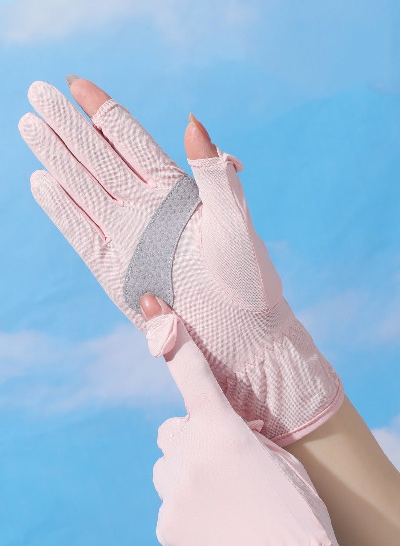 Generic Women's Gloves Driving Gloves Non-slip Sun Protection Summer UV Protection Gloves - Image 3