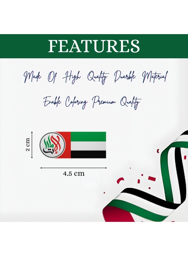 PRINTSHOP4ME UAE National Day Badges for celebrating National | Flag day and spirit of union badges for men | Women | Kids for events - Image 3