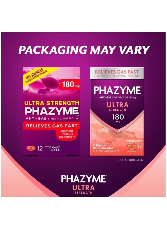 Phazyme Ultra Strength Gas & Bloating Relief, Works in Minutes, 48 Fast Gels  - Image 2