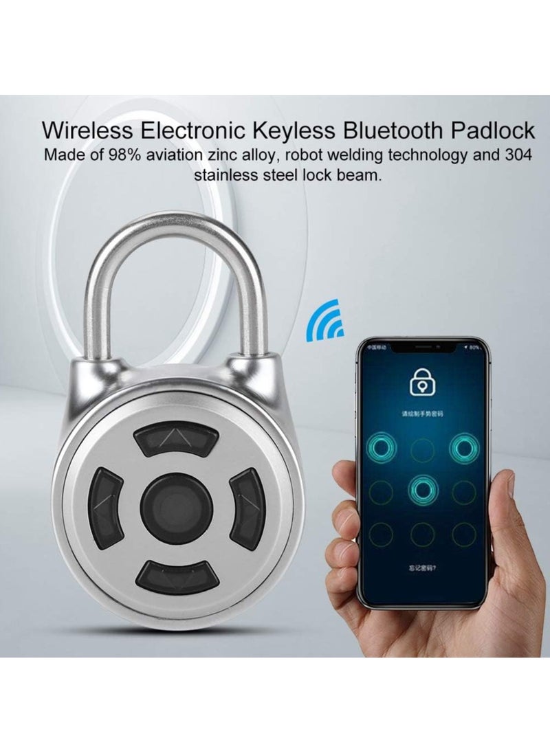 Generic - Bluetooth Padlock Universal Mini Electronic Padlock APP Control Password Lock Support And Android For Dormitory Cabinets Drawers Suitcase - Image 1