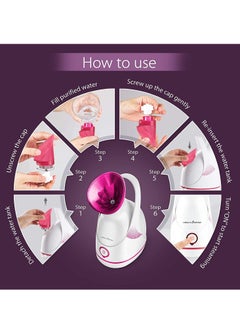 Health Sense TCDPR Nano Cure FS 550 Facial Iconic Cleanser with Nano Ionic Technology Steam breath machine for Adults / Kids, Best for Men/Women Beauty Spa at Home, Salon with 1 Year Warranty  - Image 5