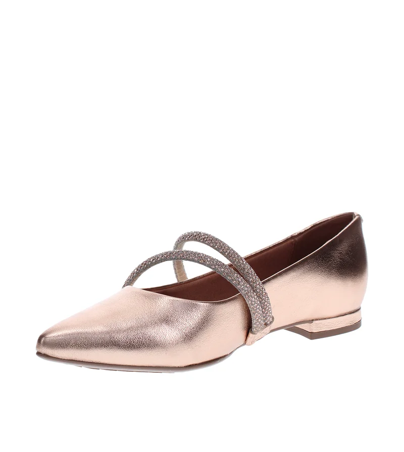 Vizzano VIZZANO Ladies Low Heel Shoes in GOLD PINK | Comfortable Everyday Footwear