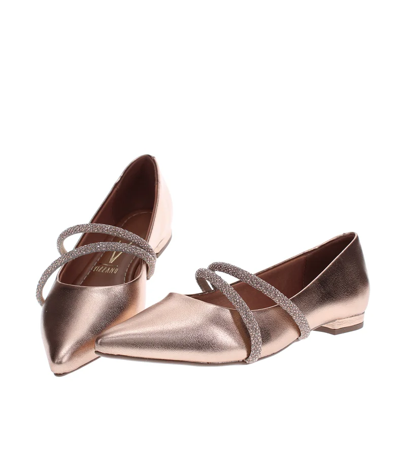Vizzano  VIZZANO Ladies Low Heel Shoes in GOLD PINK | Comfortable Everyday Footwear for Women | Best Price UAE