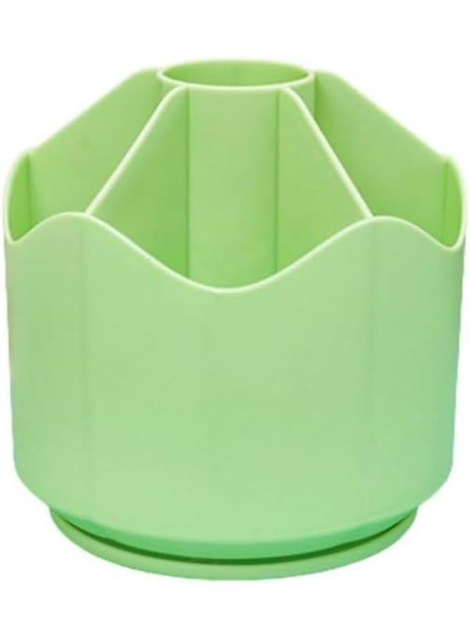 Spaceshoop Rotating Pen Holder,360 Degree Rotatable,Desk Organizer,For Home Office School Large Capacity Pen Holder Rotating Desk Organizer (Green)  - Image 1