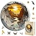 Jollitot 3D Vision Inside Mountain Range Sunrise Sunset Winding River Valley Puzzles 200 Pieces 114x113in Gifts Adults - Image 2