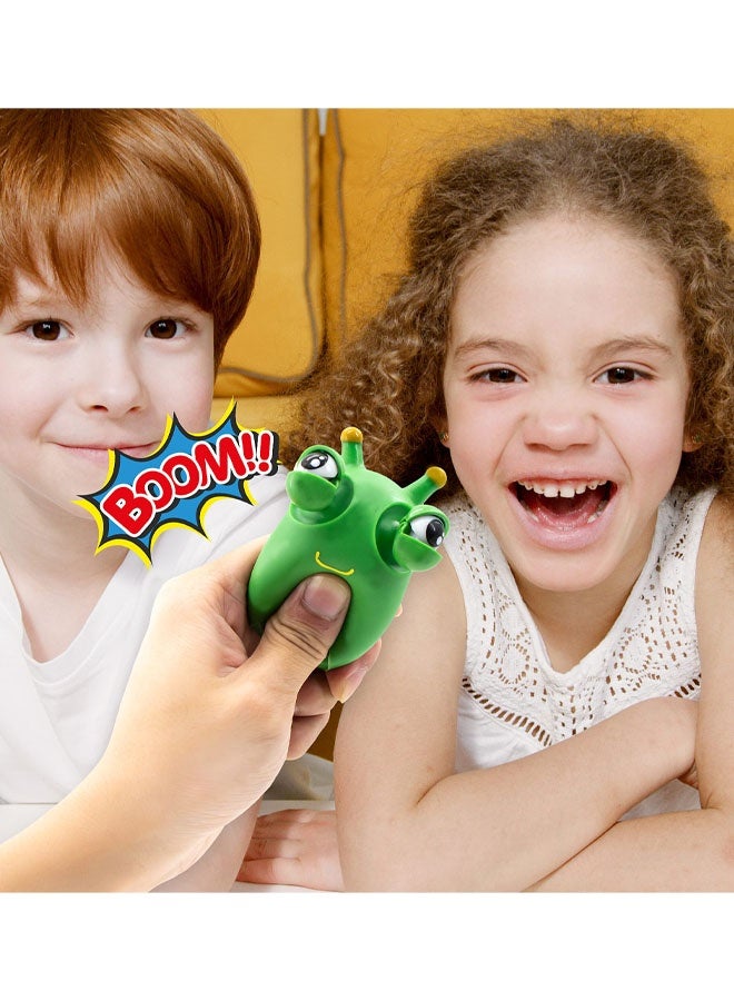 قطعتان من ألعاب الحشرات الخضراء ذات العيون المنبثقة، ألعاب حسية ممتعة للأطفال تُستخدم لتخفيف التوتر والقلق - Image 5