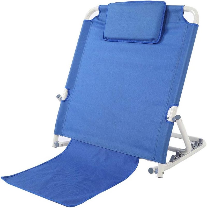 comfrt Bed Backrest, Portable Folding Adjustable Bed Backrest Support Lifting Sit-up Back Rest Stainless Steel Tubes and Fabric Disability Bed Support for Neck Head and Lumbar Support - Image 1