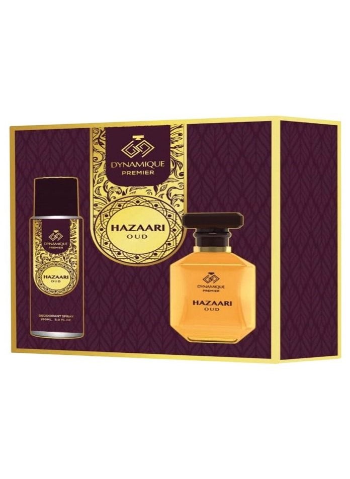 Dynamique - Hazaari Oud Edp 100mL + Deo 150mL - Image 1