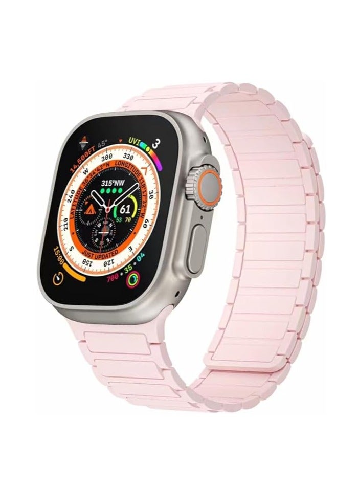 MOCOM Magnetic Sports Band for Apple Watch Ultra 2, Ultra, Series 9/8/7/6/5/4 - 42mm/44mm/49mm Silicone Magnetic Strap  - Image 1