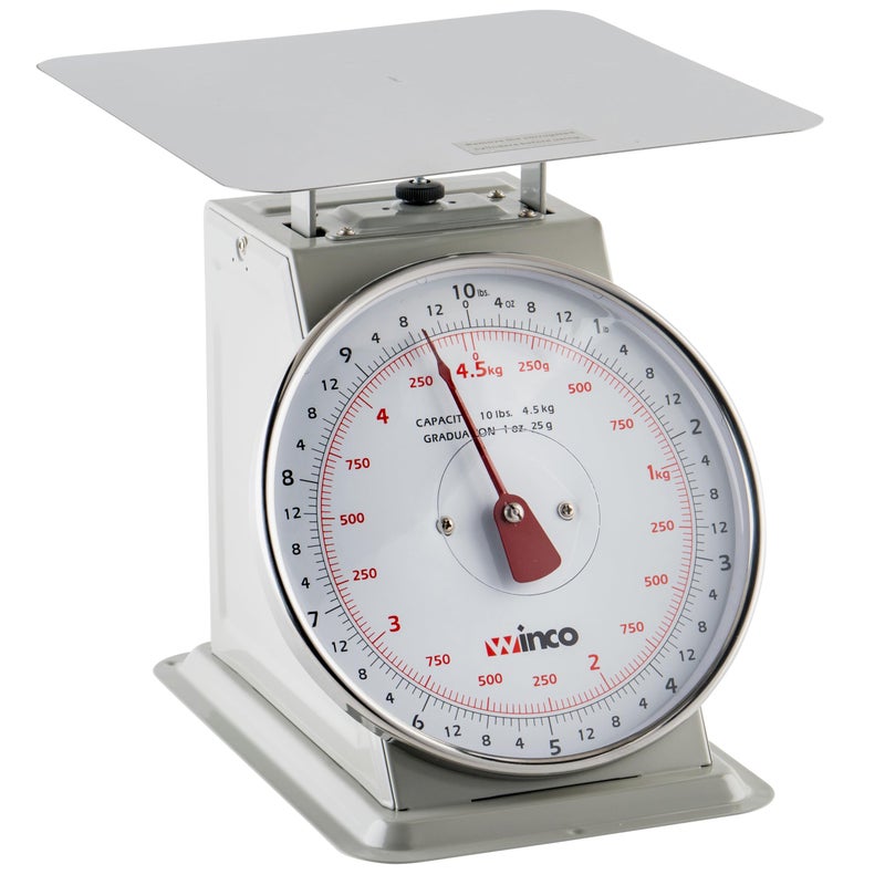 Winco Analog Receiving Scale with Dial, 8" - Image 1