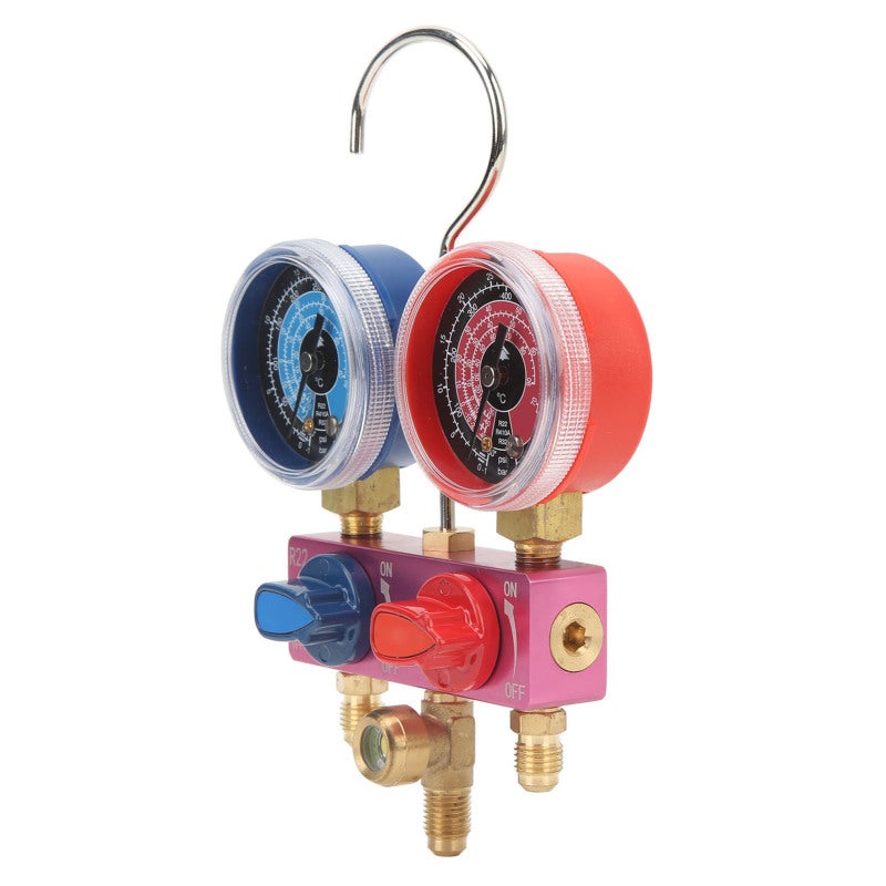 Diagnostic Manifold Gauge Mini Size - Detachable Windows Refrigerant Tool for Automobile Maintenance Central Air Conditioning Cold Storage Maintenance - Image 3