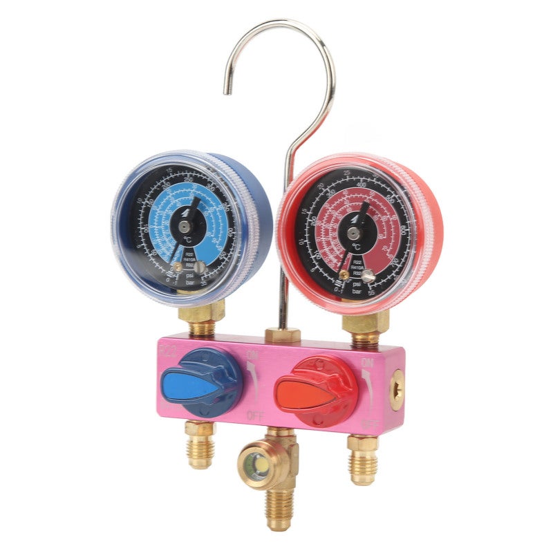 Diagnostic Manifold Gauge Mini Size - Detachable Windows Refrigerant Tool for Automobile Maintenance Central Air Conditioning Cold Storage Maintenance - Image 5