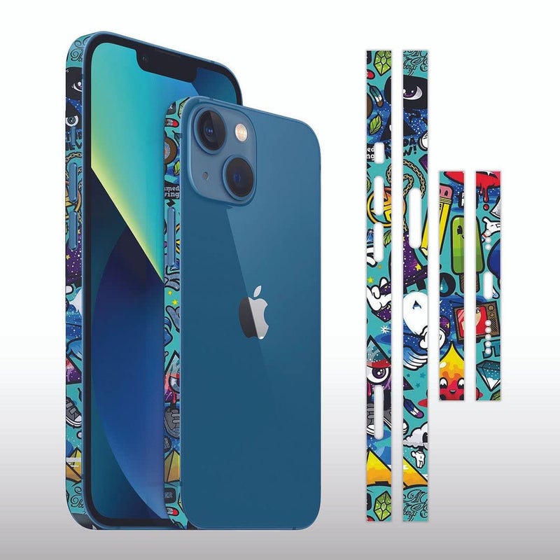 FCS ملصق جانبي من الفينيل لآيفون 13 | ملصقات فيلم كروم | ملصق واقي جانبي من الفينيل (-26) - Image 2