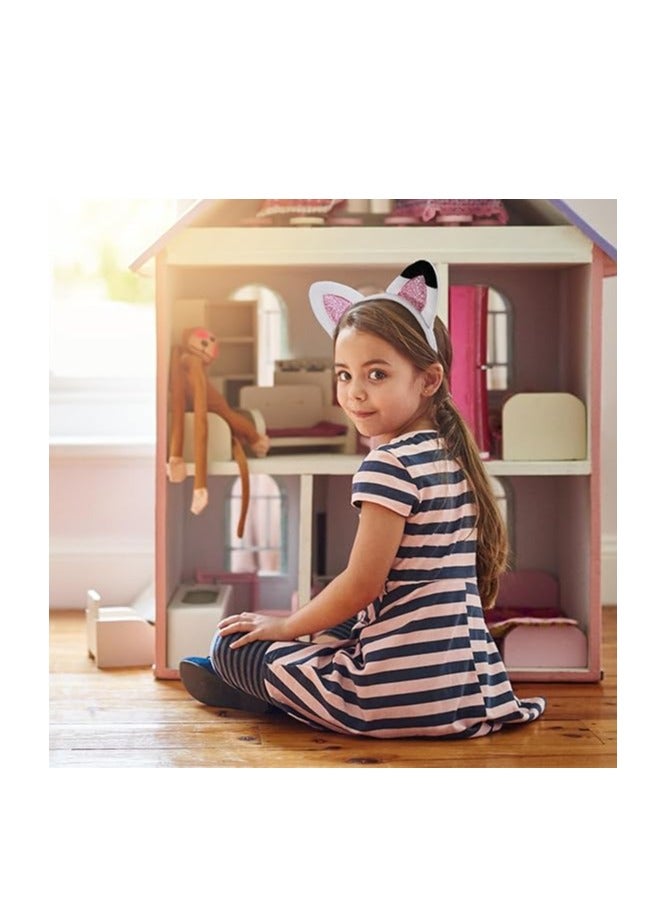 أوزيغالور حزامة الأذن القطية مع براشات مضيئة للفتيات، ملحقات حفلة الميلاد - Image 4