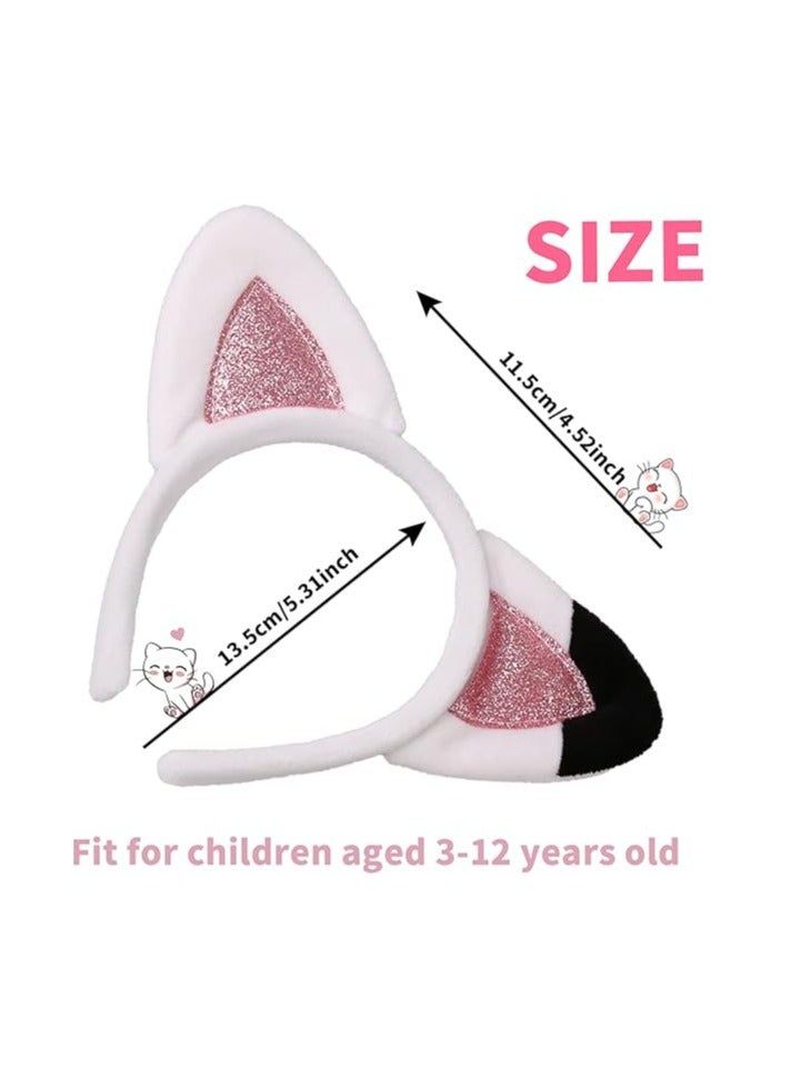 أوزيغالور حزامة الأذن القطية مع براشات مضيئة للفتيات، ملحقات حفلة الميلاد - Image 5