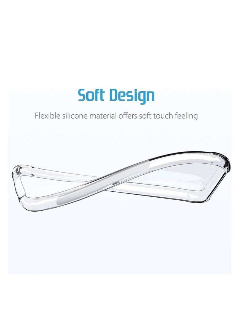 LEDIN Case for Samsung Galaxy A31 Clear Case Soft Flexible Silicone Back Cover Shockproof Anti Scratch Case with Reinforced Bumper Corner Compatible for Samsung Galaxy A31 Clear - Image 5