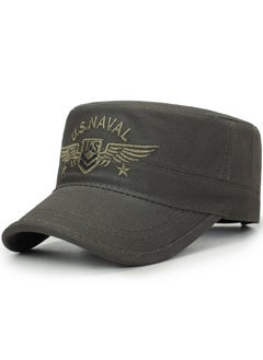 Generic Camouflage Flat Cap Fashionable Unisex Spring Autumn Style 3-Army Green 